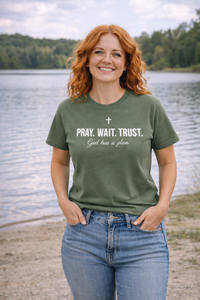 Load image into Gallery viewer, Pray Wait Trust T-Shirt